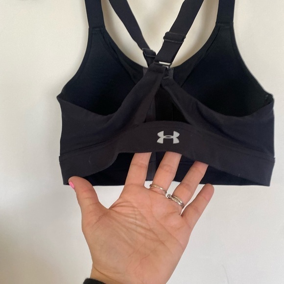 Under Armour zip front sports bra, crisscross back - Picture 2 of 7